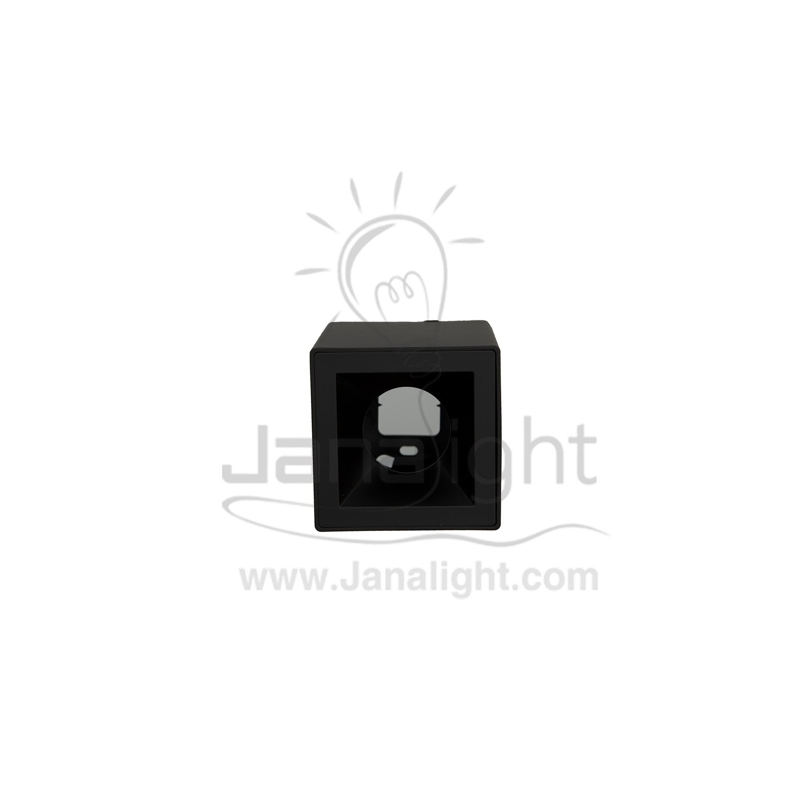 فريم سبوت سلندر فارغ مربع اسود بلاستك بريق BQ 02 21 cylinder downlight frame Square plastic black
